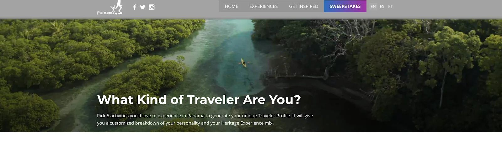 The new tourism campaign encourages travelers to learn more about everything Panama has to offer in terms of leisure activities. Would you prefer a beach vacation or one laced with culture and great food or maybe a hike up a volcano or sport fishing!