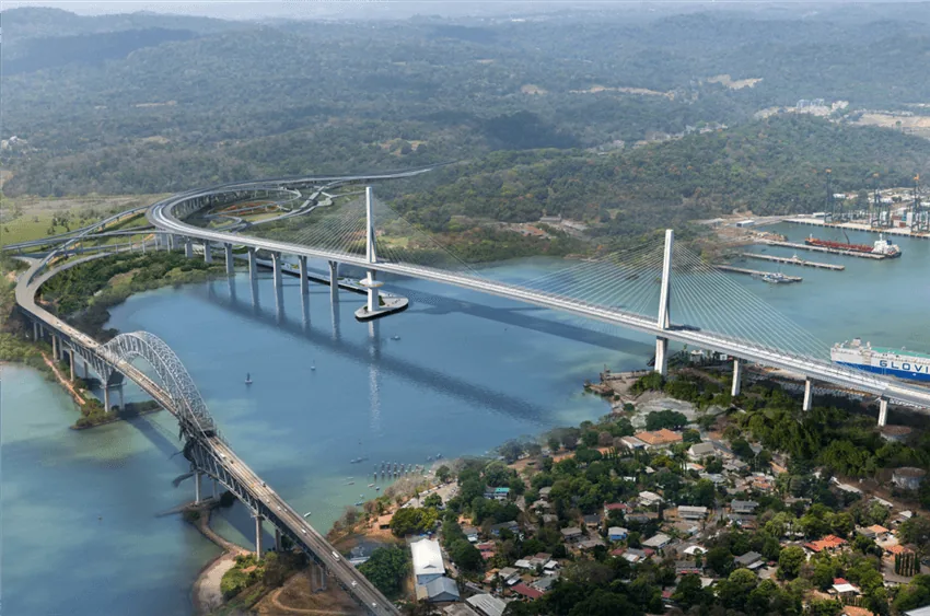 The Fourth Bridge over the Panama Canal will cost 1.4 billion USD and will include two very complex traffic exchanges on each end of the bridge.