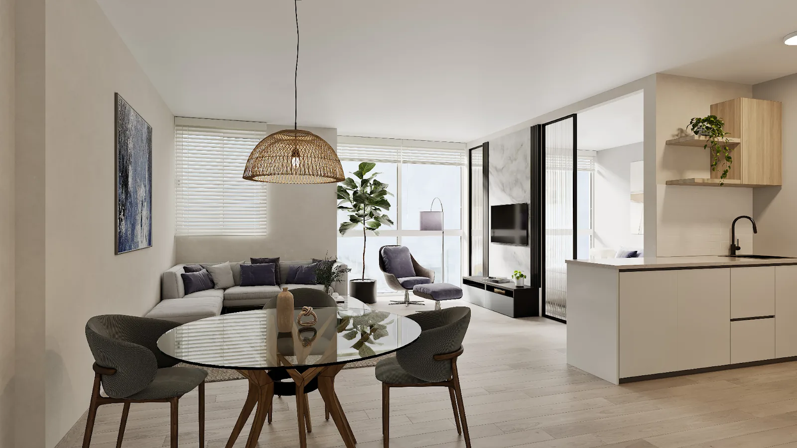 The units will range from 603 to 689 square feet with an open floor plan, full kitchens, marble throughout, and floor-to-ceiling windows allowing for natural light and views of Panama Bay.