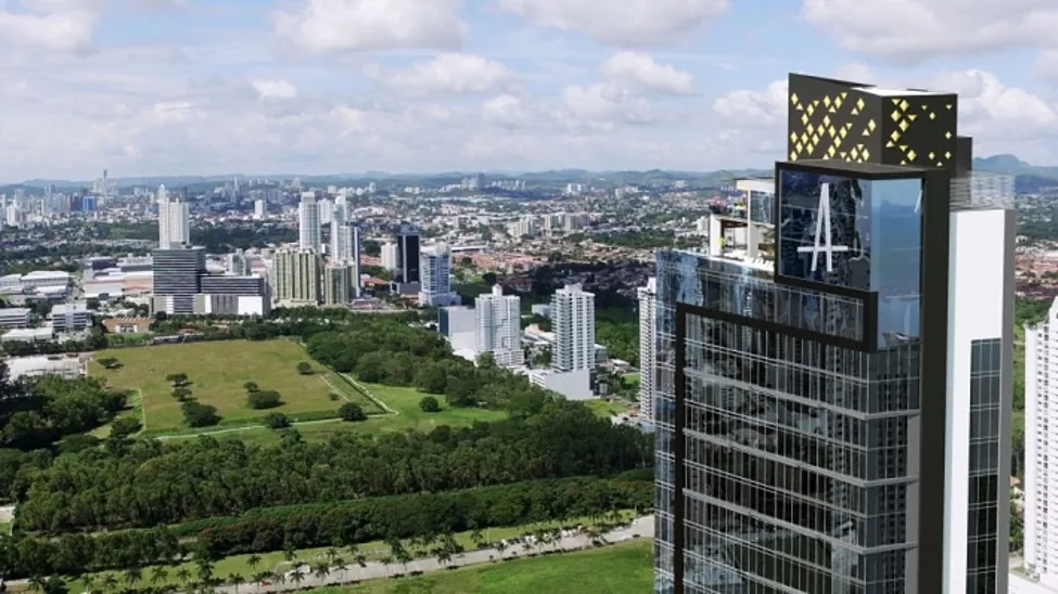 The 46-story Arcadia residential tower will overlook Central Park in Costa del Este, where many of Panama’s multi-national companies are located.