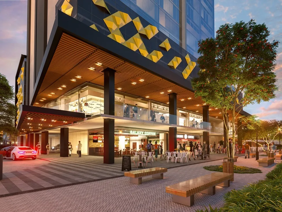 Ground-level retail space will add to the convenient location at the developing Arcadia residential tower.