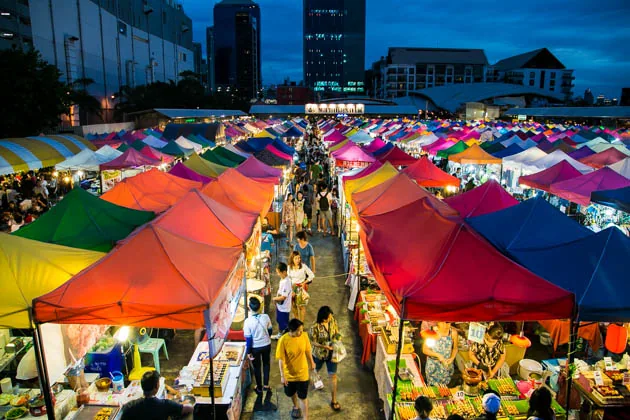 The open markets in Thailand can be overwhelming, but there you can find almost anything for a great price–including food!