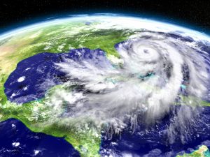 Satellite image hurricane